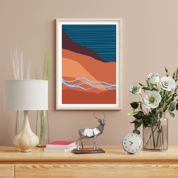 2/$35 Modern Minimalist Boho Lanscape Wall Art Print Home Decor [No Frame] - Picture 2 of 6